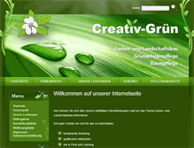 Tablet Screenshot of creativ-gruen.de